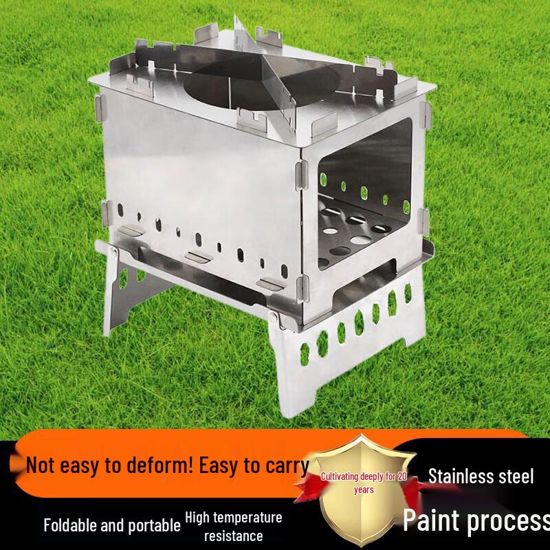 Portable Folding Outdoor BBQ Grill & Fire Pit