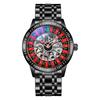 Herren Mechanische Uhr Automatisch Glücksspiel Drehende Scheibe Zifferblatt Armbanduhr Wasserdicht Leuchtende Uhr