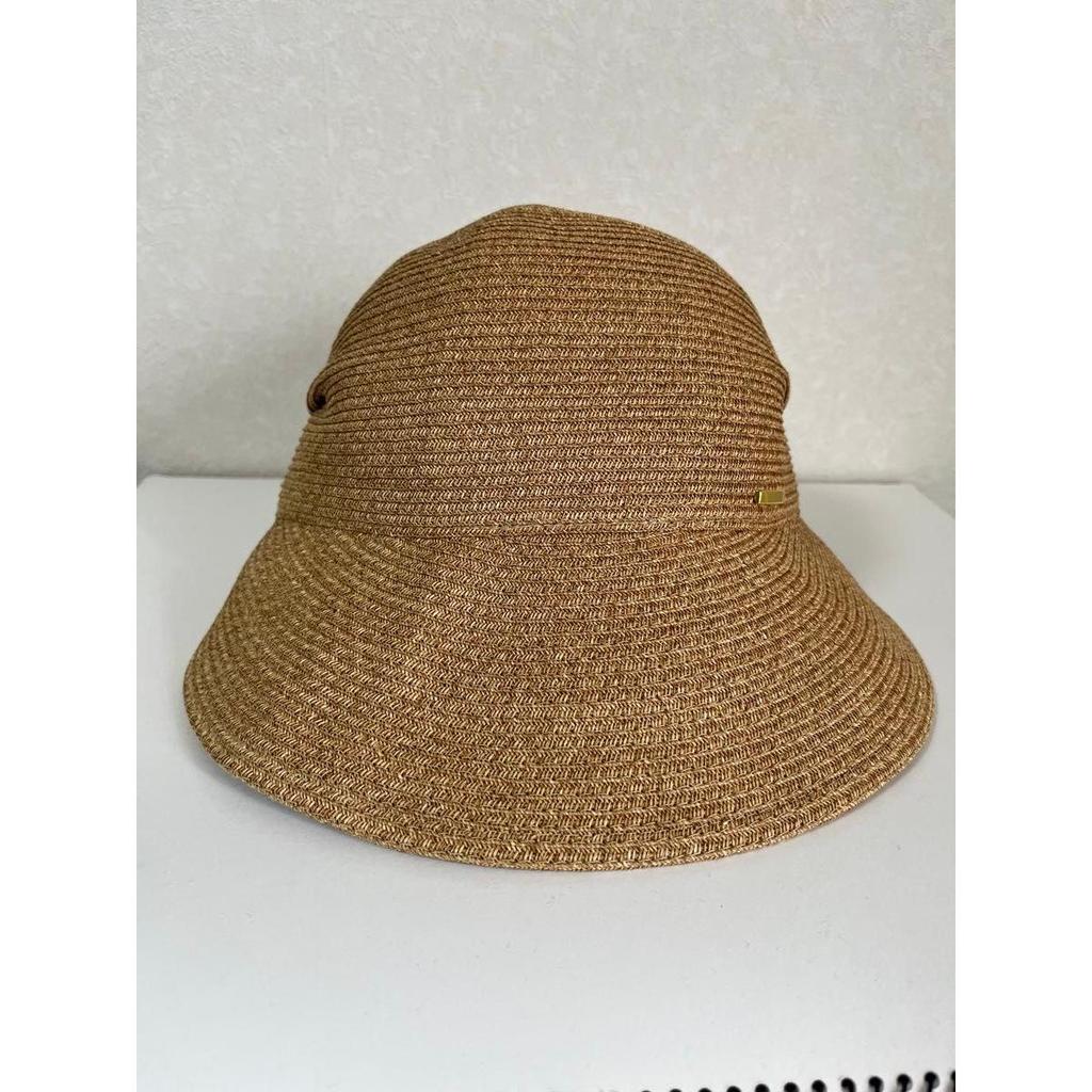 Used CA4LA SUNSHINE3 Casilla Casquette Sun Visor Hat Ribbon Beige 58cm Made in Japan 15.950