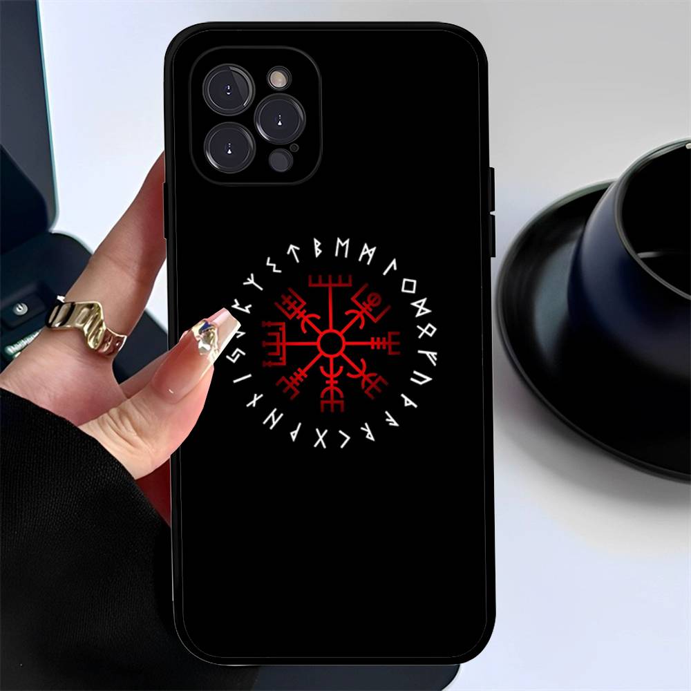 V-Viking Logo V-Vegvisir Pouzdro na telefon Pro IPhone 17 Pro Max Air Zadní kryt 16 15 14 13 12 11 Pro Max Pouzdro