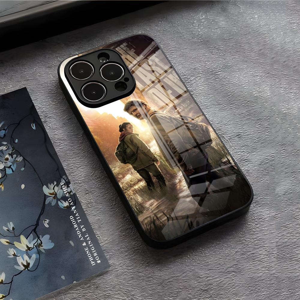 

T-The L-Last OfusE Игровой Чехол Для Телефона Для IPhone 17 Air 16 E Pro Max 15 14 13 Mini 12 Pro 11 Max Plus Черное Стеклянное Покрытие iPhone 16e