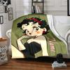 Custom Name Betty Boop Dance Party Party Blanket For Couch Bed Plush Cozy Fuzzy Blanket Super Soft Warm Blankets For Fall And Winter 09166