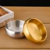 Double-Layer Korean Stainless Steel Rice Bowl Heat Insulated Kimchi Bowl Soup Bowls  Children