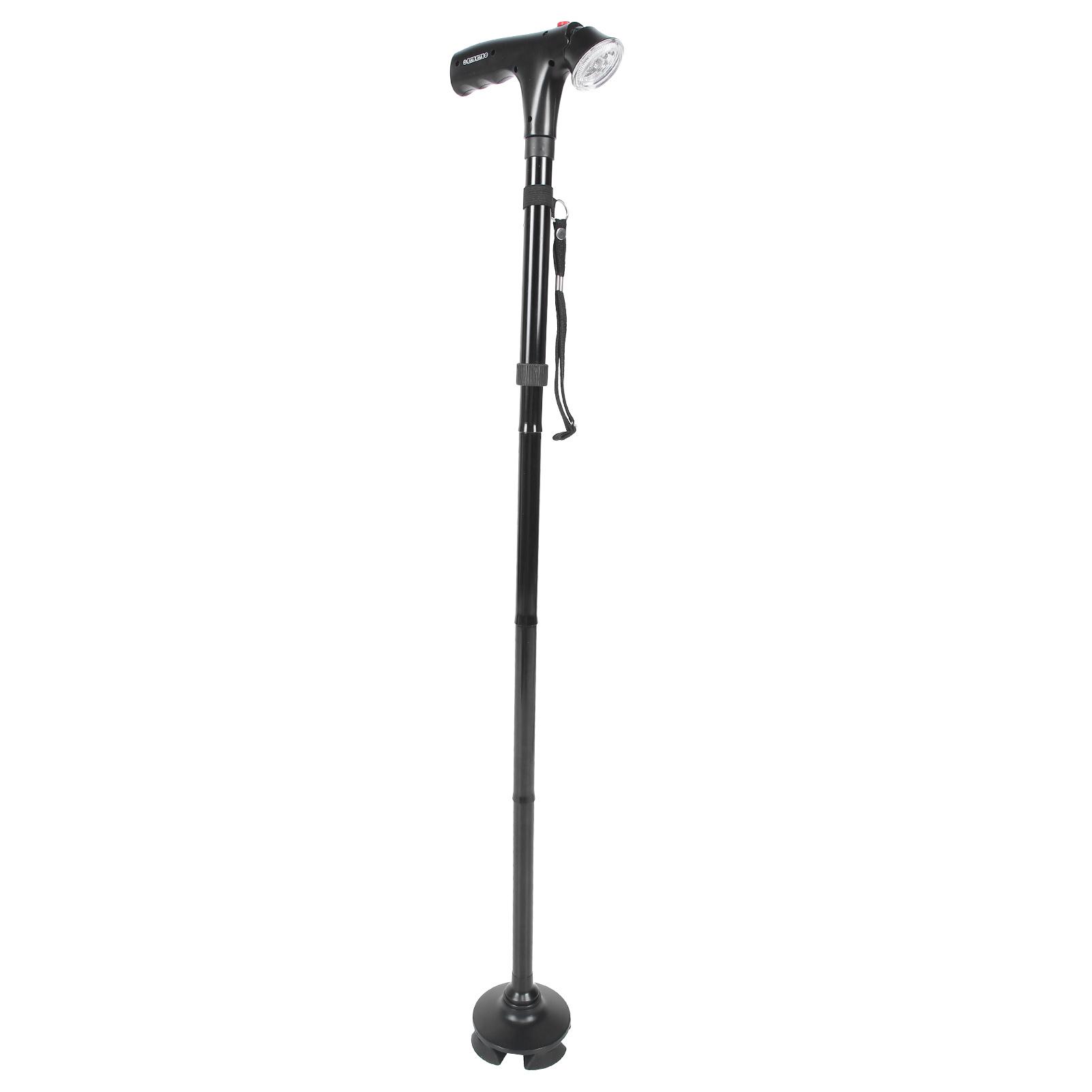 

Multifunctional Elderly Walking Stick with Light Adjustable AntiSlip Walking Cane