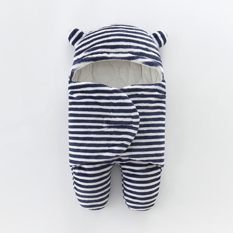 Anti-Startle Cotton Swaddle Blanket for Newborns - All-Season Baby Sleeping Bag