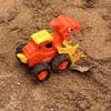 Press Dinosaur Engineering Car Model Plastic Kids Excavator Car Toy  Kids Student