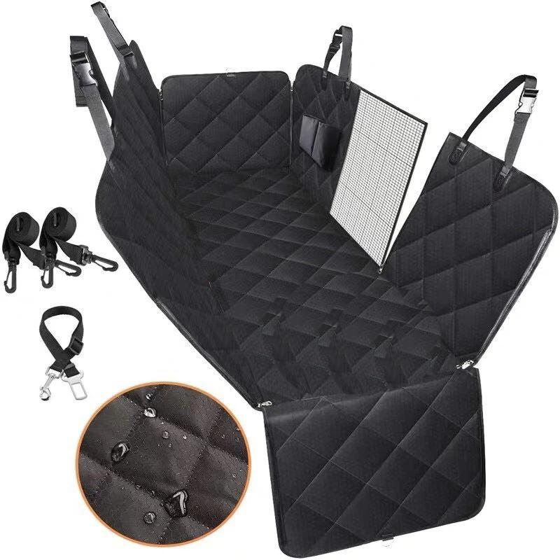 

Dog Car Seat Cover Waterproof 600D Oxford Fabric Dog Mammock Cushion Travel Mat Rear Car Seat Protector For Dog OXford 600D&Four Seasons чёрный