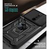 Coque de Protection - Xiaomi - Redmi 9 - Noir - Antichoc - Support de bague 360°
