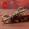 Vintage Brass Tibetan Tantric Vajra Pestle Amulet Ornament Decoration