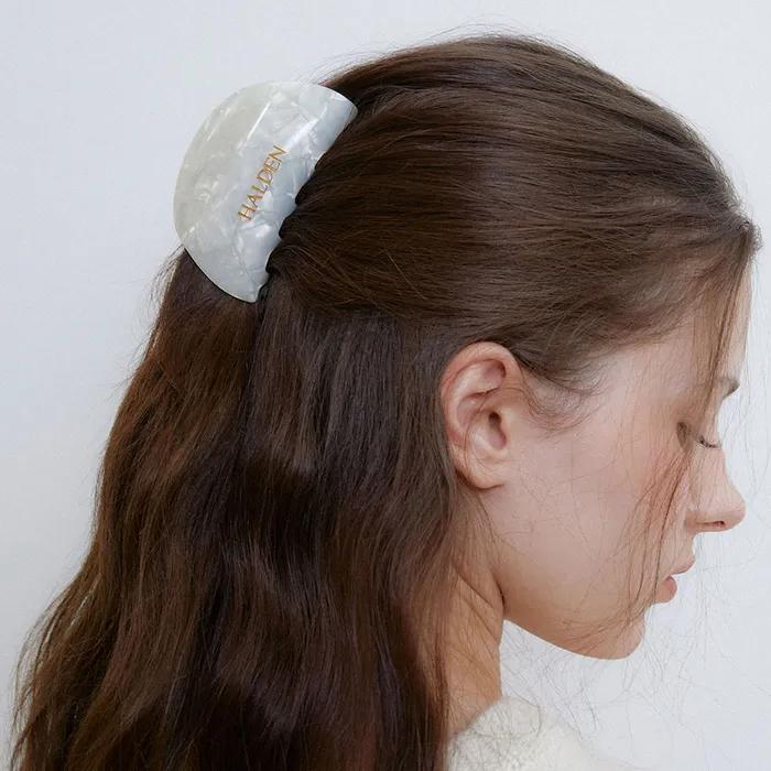 soft curve hair clip (H032_white)