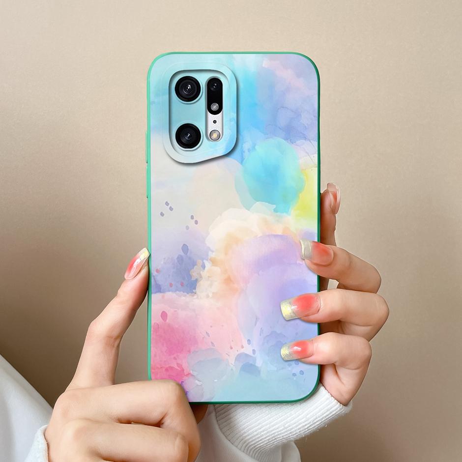 Case For Oppo Find X5 Pro Creative Graffiti Cartoon Astronaut Silicone Soft TPU Shockproof Cover For OppoFindX5 FindX5Pro Fundas