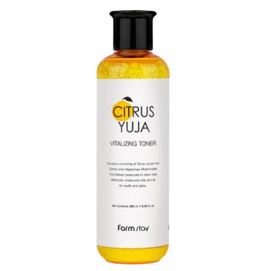 Farmstay Citrus Yuzu Vitalizing Toner 280ml – Refreshing Brightening Facial Toner