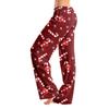 Dames Kerstprint Broek, Casual Pyjamabroek zonder en zonder Zakken
