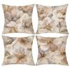 Modern fashion oil painting floral pattern printing pillowcase living room sofa cushion cover home bedroom room decoration