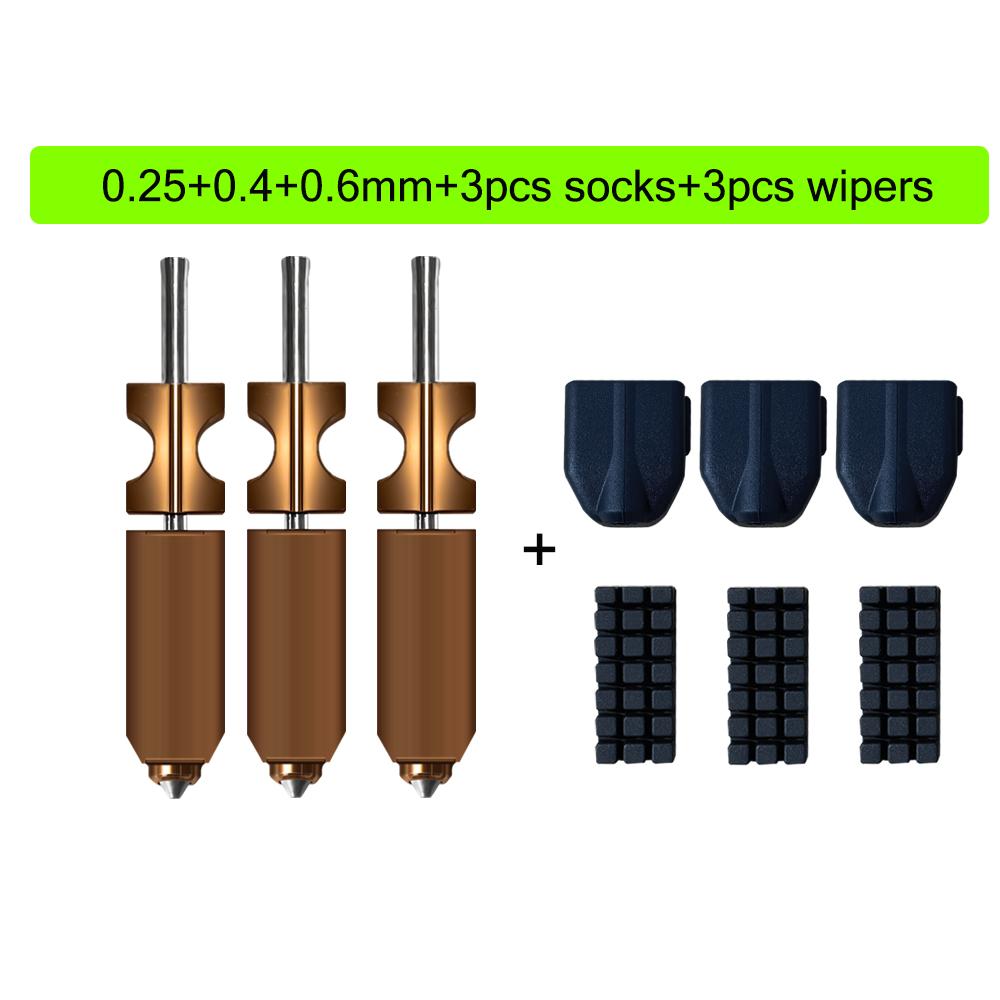 New For FlashForge Ad5x Nozzle Hardened 0.25 0.4 0.6 0.8 Adverturer Ad5x Flashforge Extruder Ad5x Hotend 3d Printer Accessories