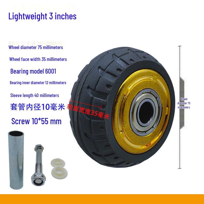 Silent Rubber Swivel Casters for Platform and Hand Trucks: 3-8 Inch, Light To Heavy Duty