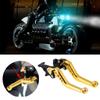 2 Pcs Universal CNC Alloy Motorcycle Brake Handle Adjustable Size Moto Motorbike Modification Clutch Drum Brake Lever Handle