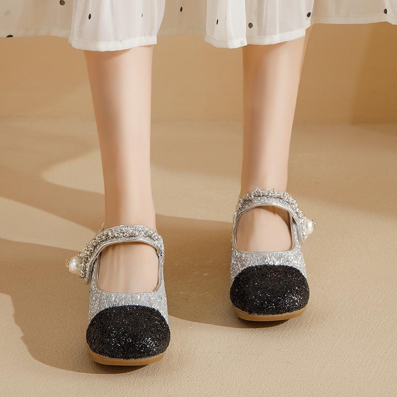 Augustine Mary Jane Shoes Women's 2025 New Summer Evening Wind Temperament Shallow Mouth Single Shoes with Skirt Small Leather Shoes