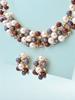 Latest Stylish Design Fancy Pearl Necklace Jewellery Set for Women