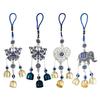 1PC blue tassel hanging decorative pendant wall mounted decorative wind chime car pendant
