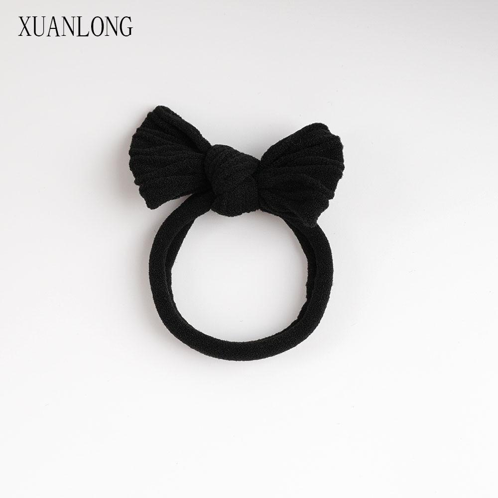 Korean Style High Elasticity Leather Bow Hair Tie - Thickened Ponytail Holder for Women