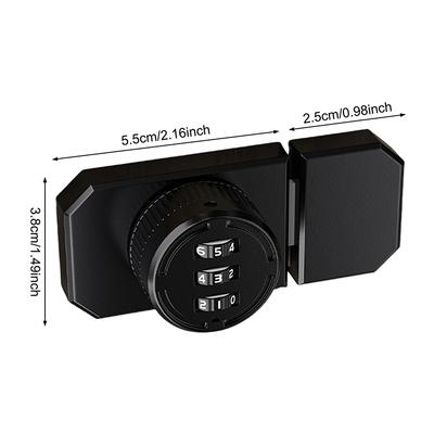 For Closet Door 1 Set No-Punch Combination Door Lock 3 Digit Password Cabinet Locks With Combination Latch