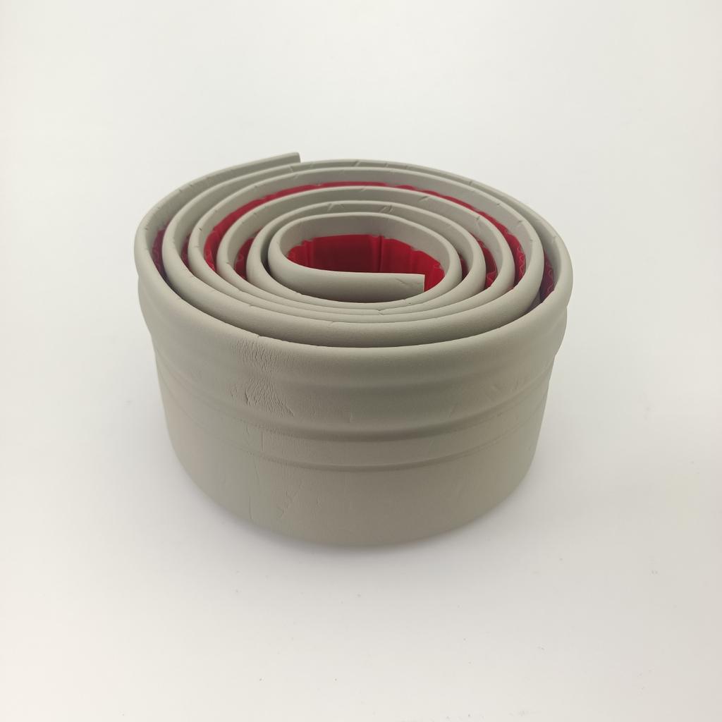 1PC 2M/78.74in 3D Self-adhesive Foam Baseboard Wall Sticker Waistline Floor Corner Line Skirting Board Stickers Household