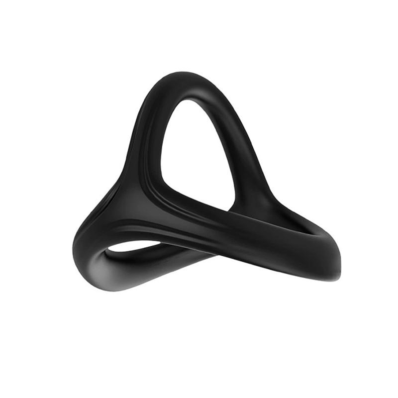 Silicone Penis Rings Cock Ring Erection Enhancing Triangular Penis Ring With Massage Beads Delayed Ejaculation Sex Toys For Men