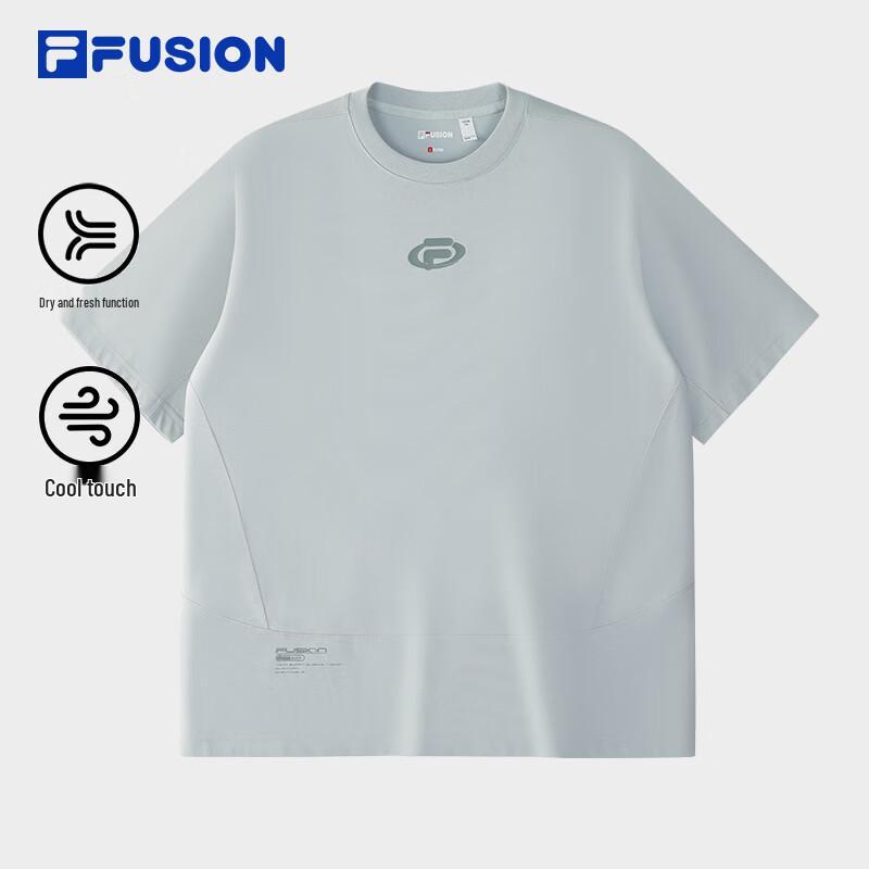 Мужская вязаная футболка с коротким рукавом свободного кроя Fila FUSION M