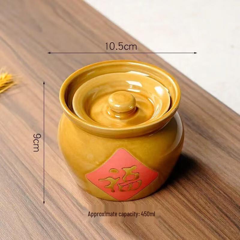 Zhao Ran Ceramic Double Boiler Stew Pot