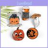 Unisex Trendy Alloy Halloween Brooch With Geometric Pumpkin Face And Features Witch