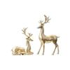 Weihnachts-Tischdekoration Rentierfiguren mit langem Geweih und Füßen Hirsch Tierfigur Heimdekorationen Geschenk