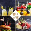 200-Piece Cocktail Picks, Toothpicks for Appetizers, Handmade Wooden Decorative Toothpicks, Multika Wooden and Bamboo Toothpicks, Set of Fruit Picks,