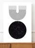 Plakat minimalistyczny geometria czarna