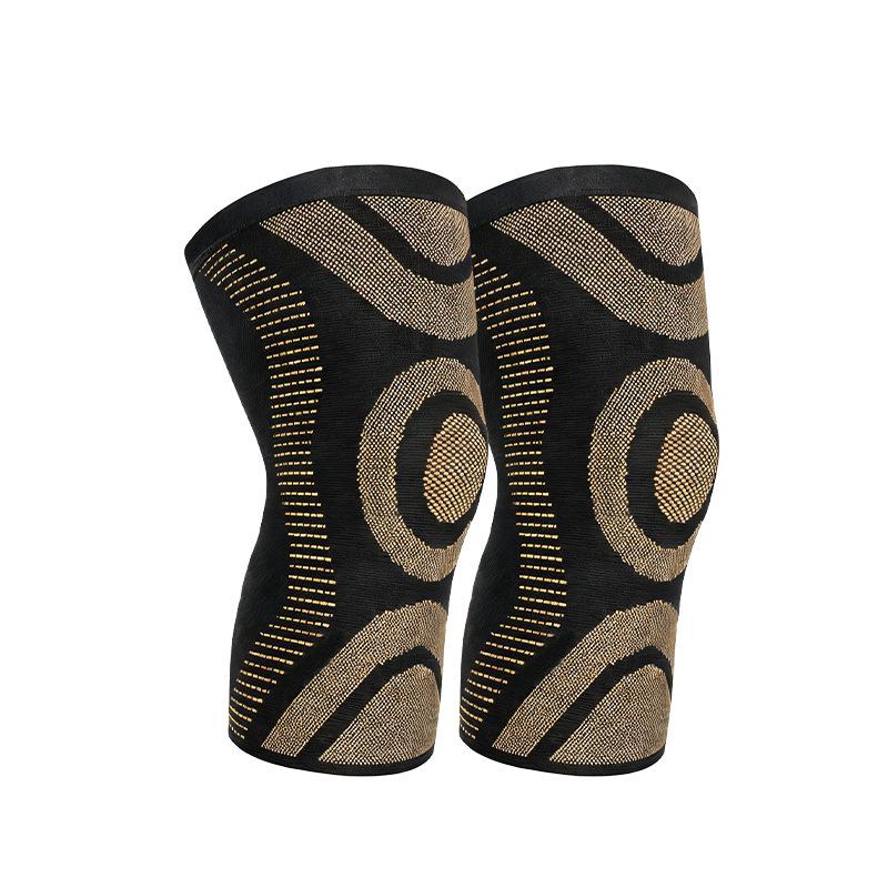 Copper Ion Sports Compression Knee Brace - Breathable, Shock Absorbing Protective Gear for Basketball, Cycling, and Mountaineering. Small