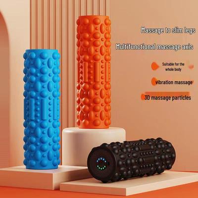 Rouleau de Yoga Électrique pour la Relaxation Musculaire et la Tonification des Jambes - Rouleau en Mousse Vibrant Équipement de Fitness