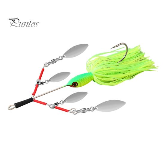

13 см/27 г силіконова спідниця рибальські приманки з блешнею лезо гачок барвисті вуса Swimbait штучна приманка морська прісноводна риболовля аксесуари жовтий/зелений