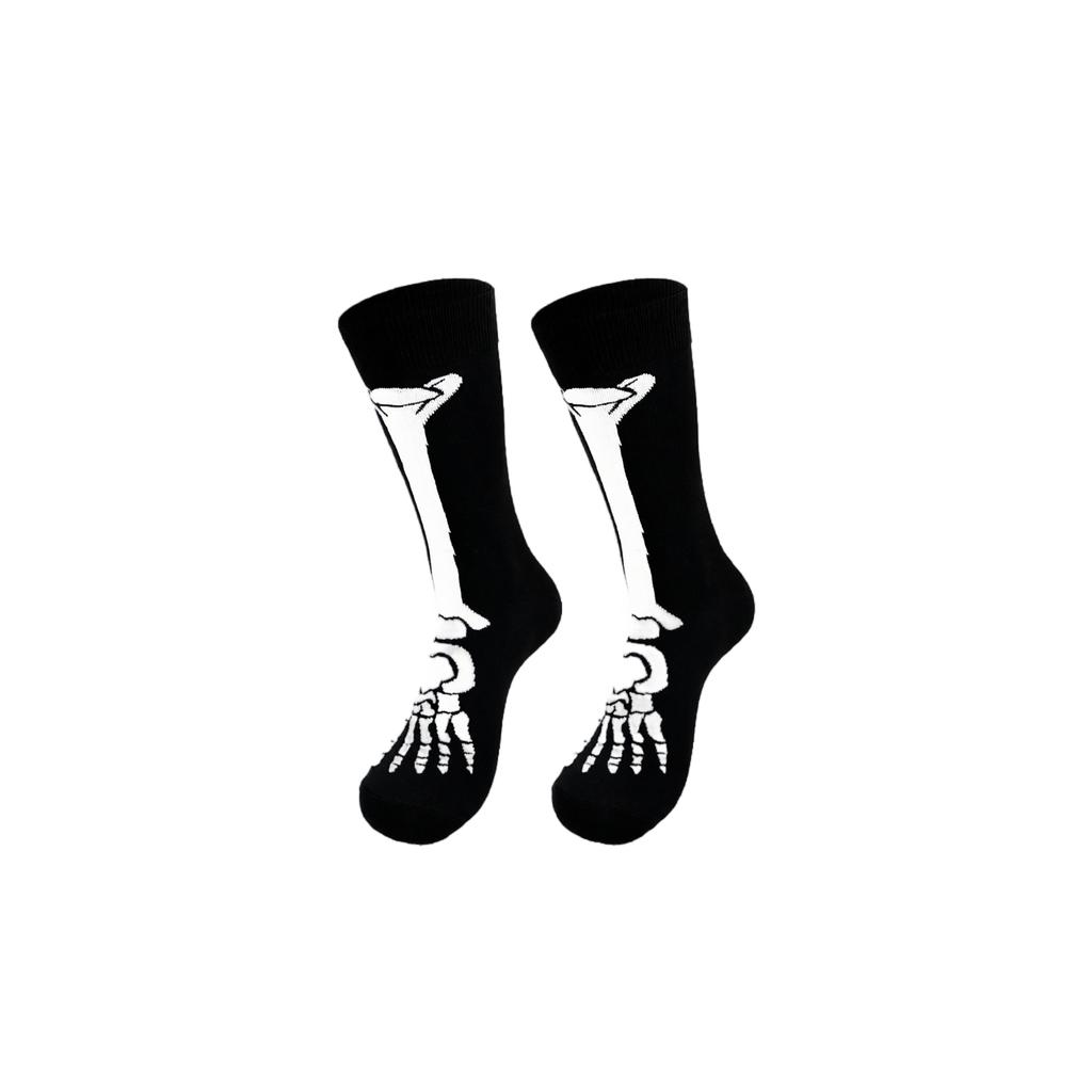 Halloween Pattern Print Casual Mid-Calf Socks for Men Women