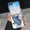 Hinged Magnetic Phone Case For Samsung Z FlIP 7 FE 6 5 Ocean Fish Whale Print Clear Hard PC Folding Phone Cover For Galaxy Z Flip7 Flip6 Flip5