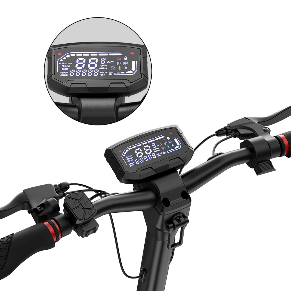 iScooter IX7 Pro 10" Elektroroller mit Doppelmotor – 2000 W Leistung, 80 km Reichweite, App-Steuerung, Offroad-Reifen(KEINE ABE)