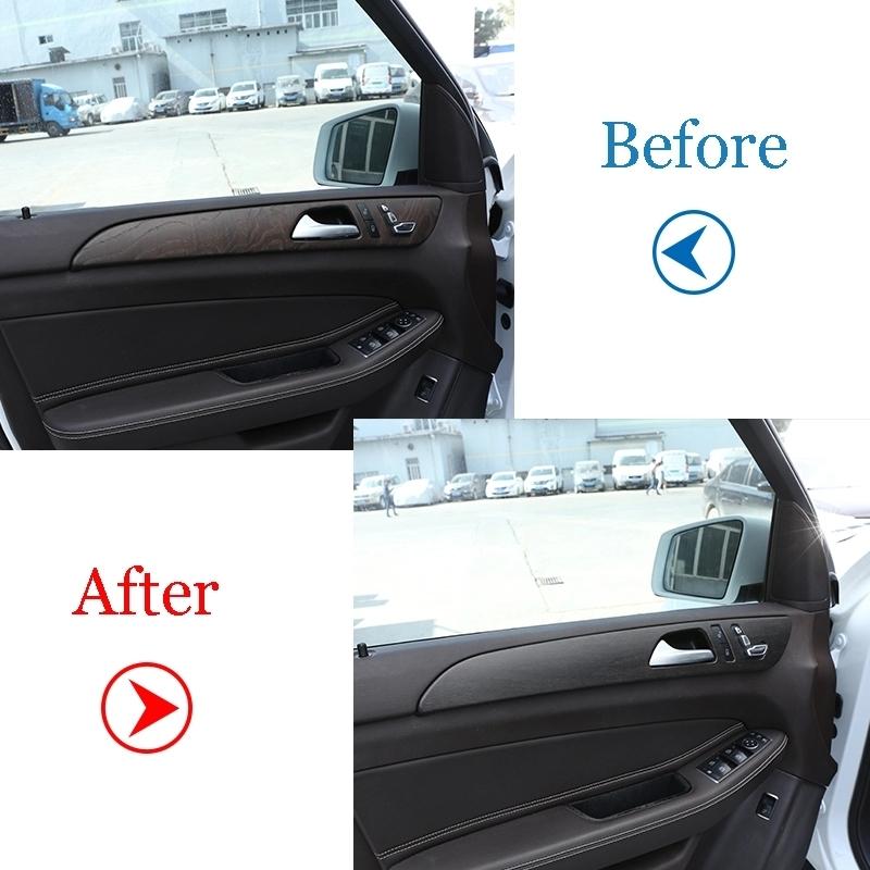 For Mercedes Benz ML GLE GL Class GLS 320 400 Car Styling ABS Carbon Fiber Interior Door Decoration Panel Cover Trim Accessories