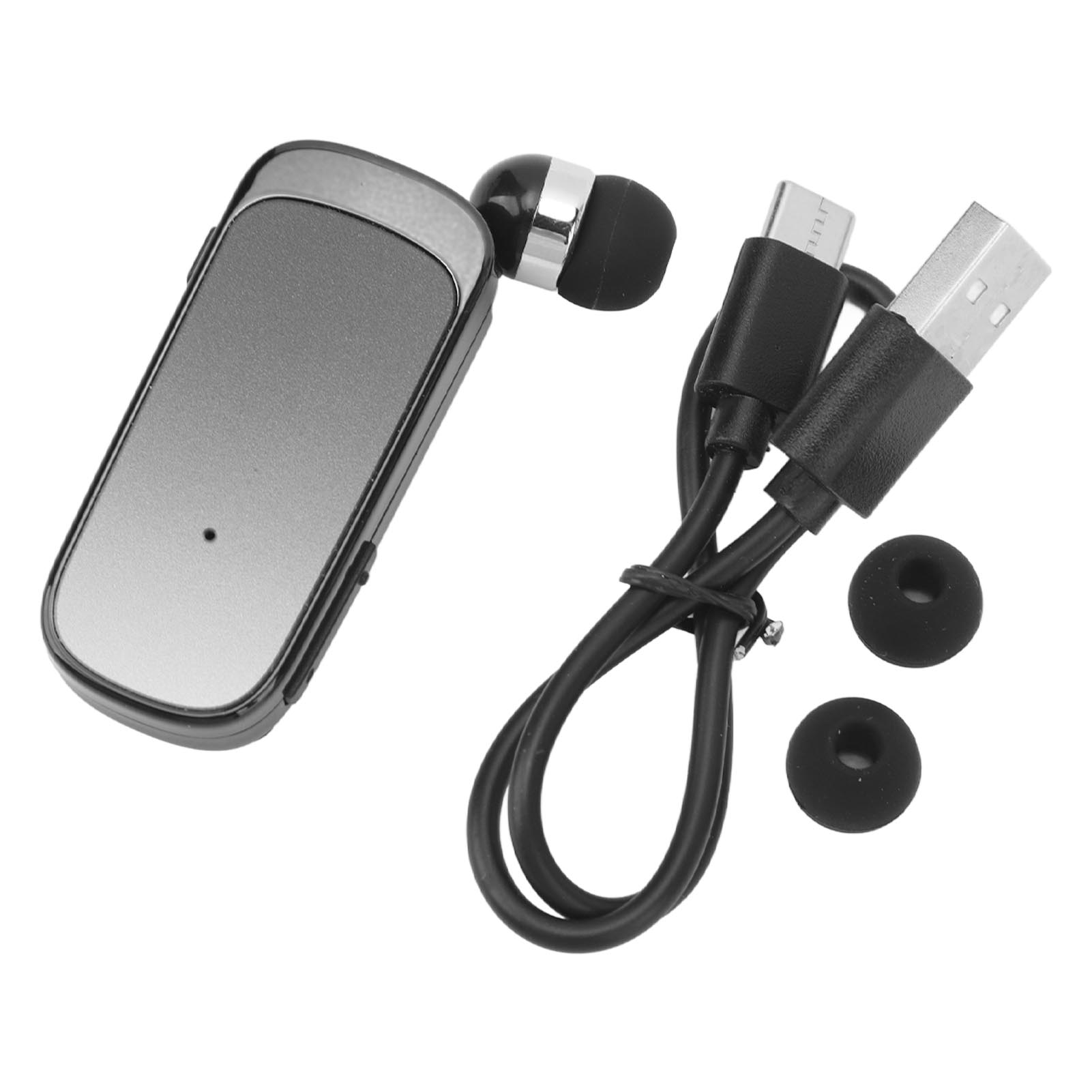 

Выдвижные беспроводные наушники Bluetooth5.2 Наушники с клипсой на ухе Удобная гарнитура для черный градиента