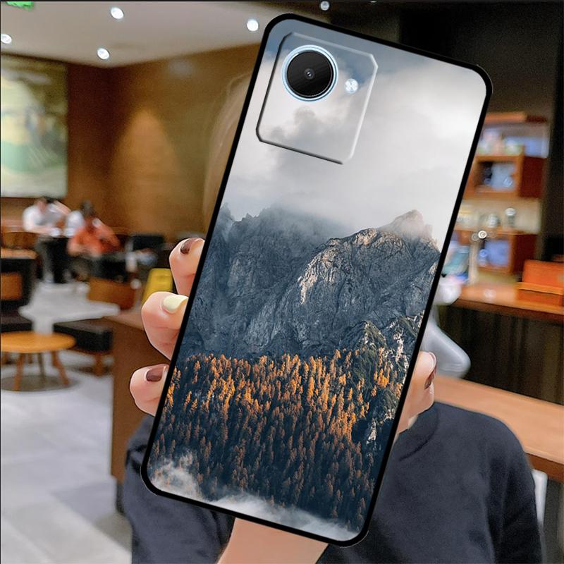 Beautiful Mountain Forest Nature Case For Realme 14 Pro Plus 12 10 11 13 GT 6 6T 5 GT7 Pro C61 C55 C51 C21Y C25S C67 C75 C53