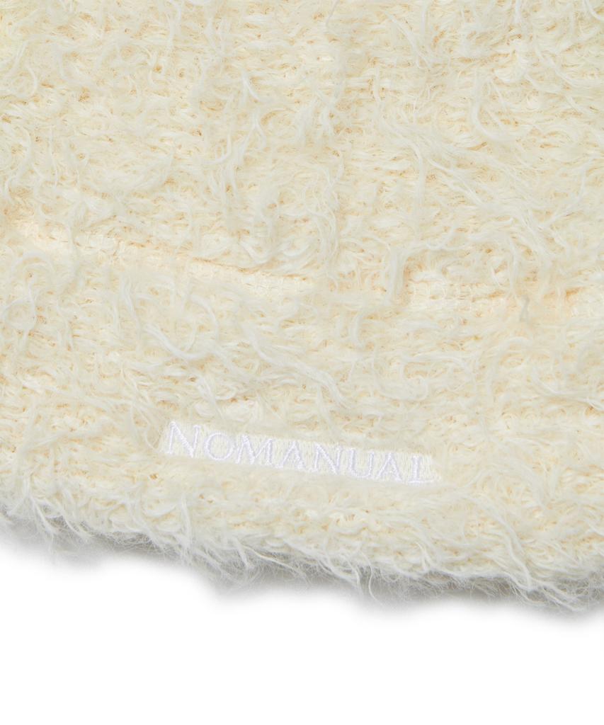 Nomaenyueol Nest Hairy Beanie - Cream