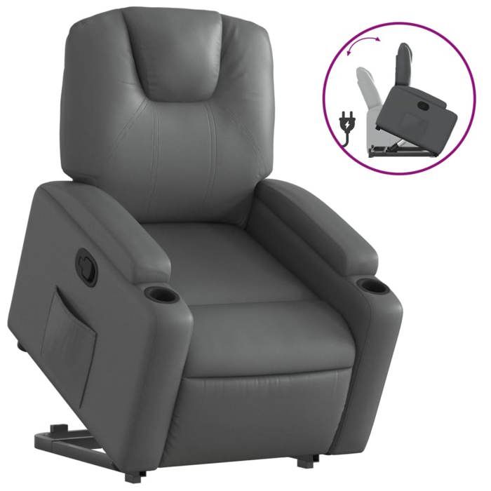 VidaXL Fauteuil Inclinable, Chaise de Relaxation avec Dossier et Repose-pied Réglables, Siège de Salon Salle de Séjour, 3204433
