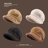 Big Head and Face Showing Small Hat for Women In Autumn and Winter Fisherman's Hat Versatile Thickened Warm Ear Protection New Style Pile Beret
