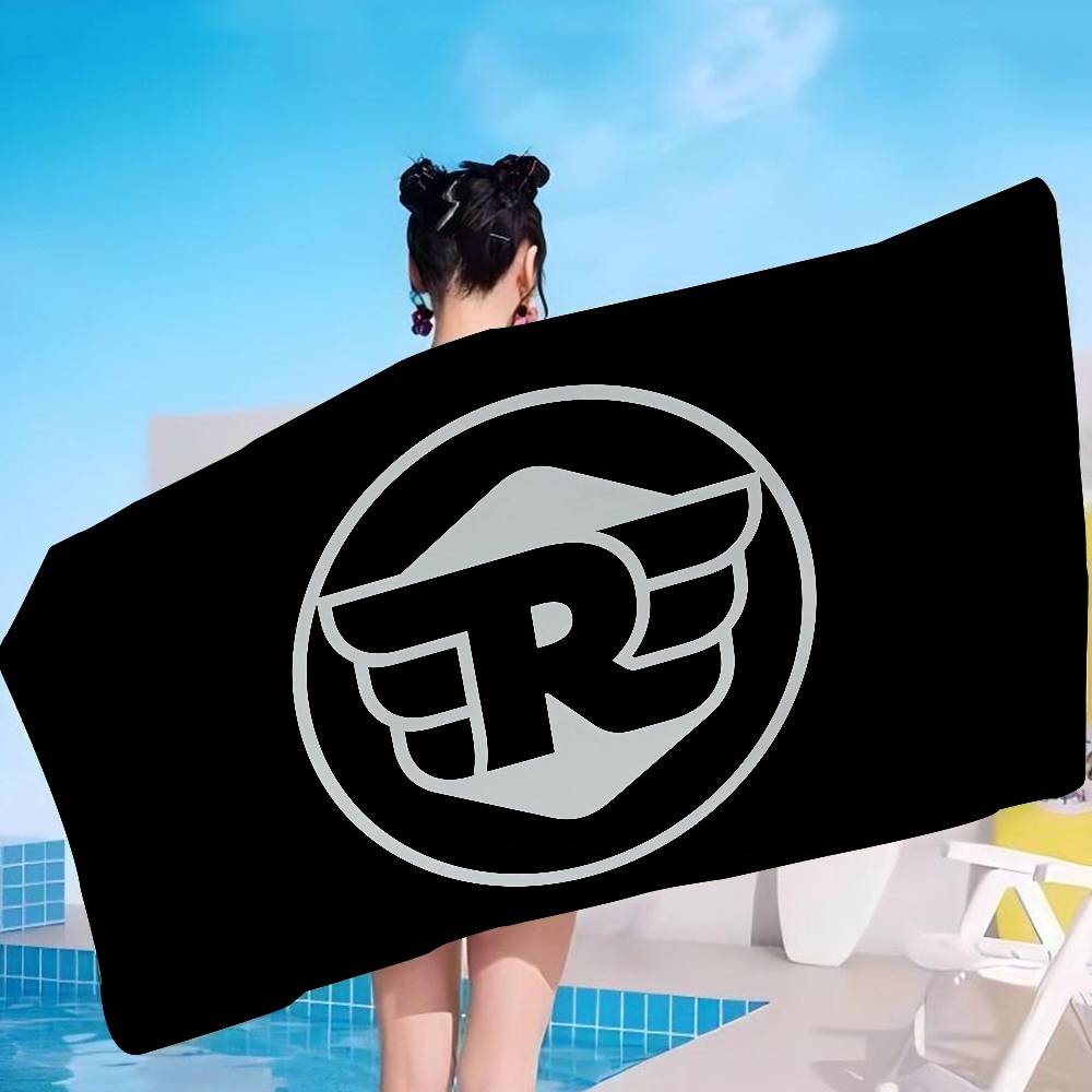 R-ROYALS E-ENFIELDS Logo Asciugamano da Spiaggia in Microfibra Assorbente Asciugatura Rapida Morbido Asciugamano per Yoga Nuoto Resort Alpinismo