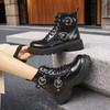 2025 autumn and winter new retro leather short boots platform locomotive Martin boots western tooling boots Chelsea cigarette boots women