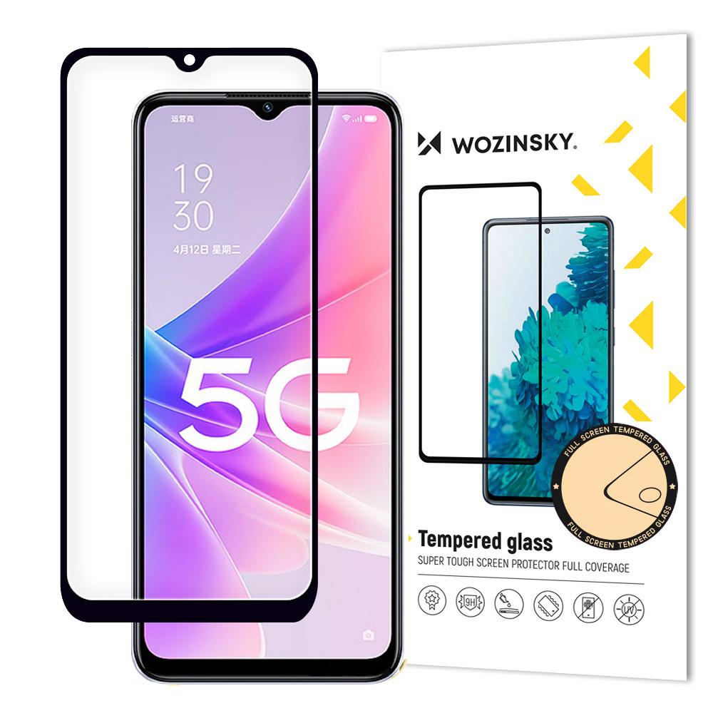 Wozinsky Full Coverage Tempered Glass for Oppo A77/A57 Series with Black Frame (Case Compatible)