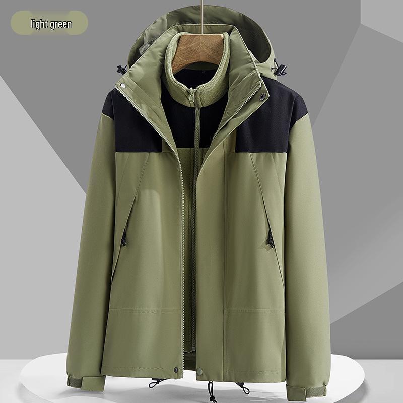 

Жіноча флісова 3-в-1 вітрозахисна знімна лижна куртка та штани для занять спортом на відкритому повітрі 2023 XXXL